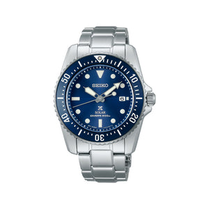 Seiko Prospex Blue Dial Divers Watch SNE585 SNE585P1 SNE585P 200M Silver Stainless Steel Band Watch for men