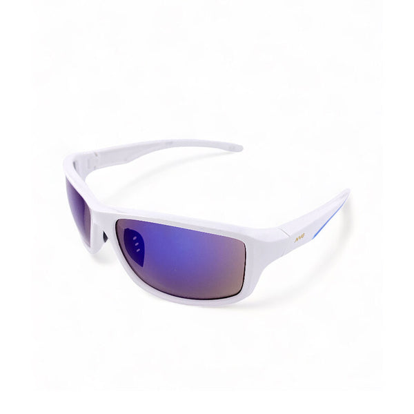 2.5 NVG by Essilor Unisex's Rectangle Frame White Plastic UV Protection Sunglasses