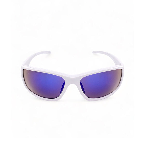 2.5 NVG by Essilor Unisex's Rectangle Frame White Plastic UV Protection Sunglasses
