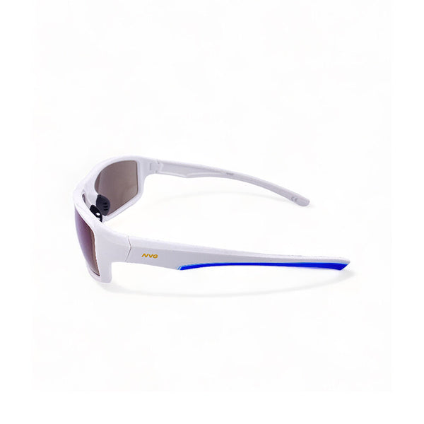 2.5 NVG by Essilor Unisex's Rectangle Frame White Plastic UV Protection Sunglasses