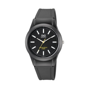 Q&Q Watch by Citizen VQ50J025Y Men Analog Watch with Black Rubber Strap