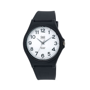 Q&Q Watch by Citizen VQ66J004Y Men Analog Watch with Black Rubber Strap