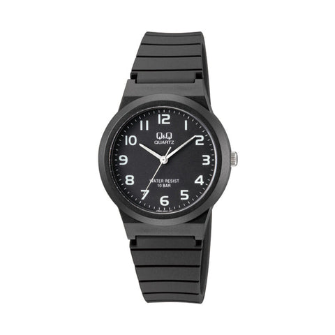 Q&Q Watch by Citizen VR90J002Y Unisex Analog Watch with Black Rubber Strap