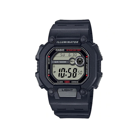 Casio Men's Digital W-737H-1AV Black Resin Band Sport Watch