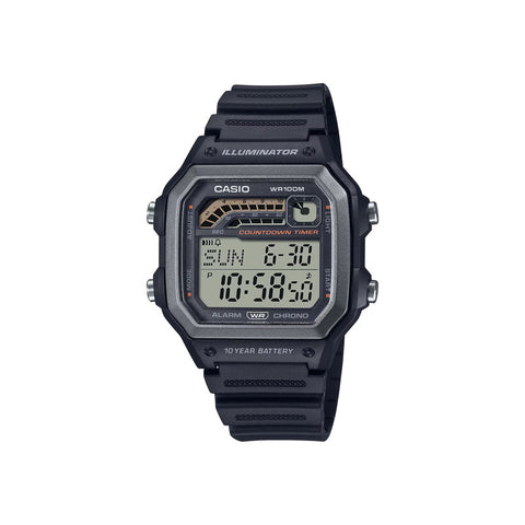 Casio WS-1600H-1AV Men's Black Resin Band Digital Sport Watch